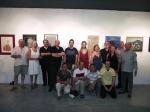 Grupo de artistas participantes.