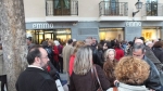 Hasta en la calle estaba el público visitante.